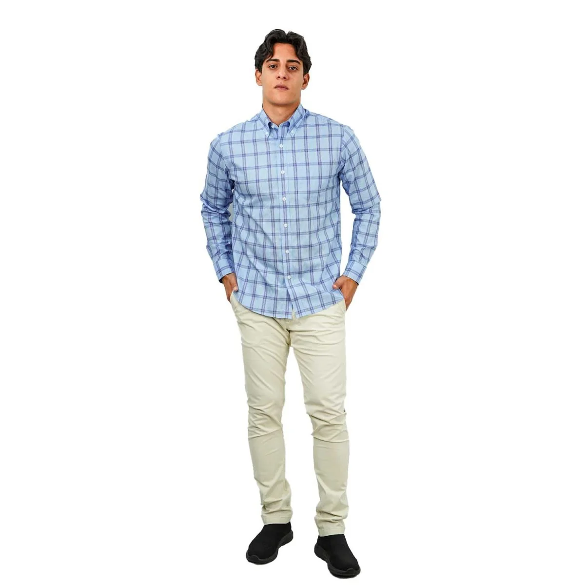 Giordano მამაკაცის გრძელმკლავიანი პერანგი