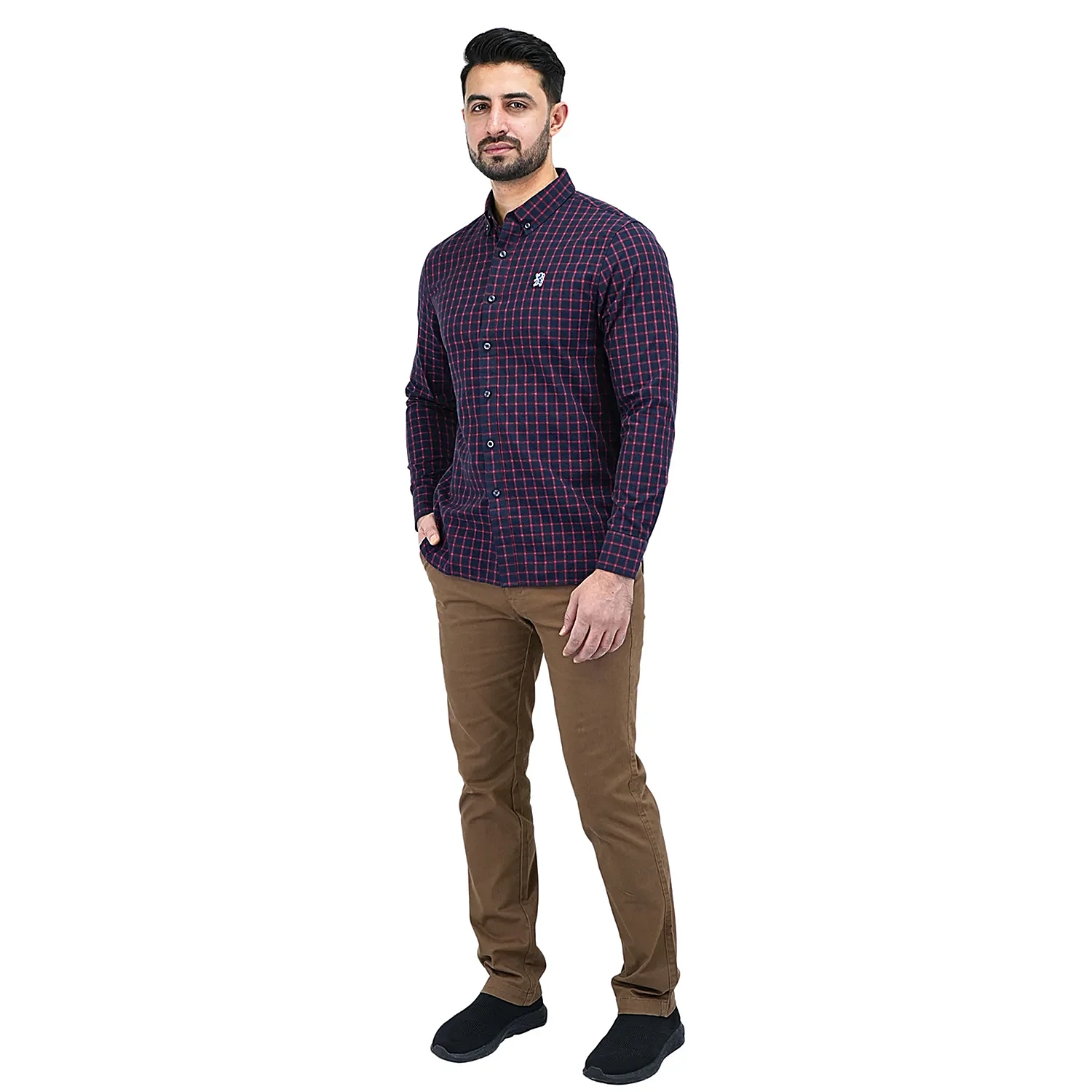 Giordano მამაკაცის გრძელმკლავიანი პერანგი