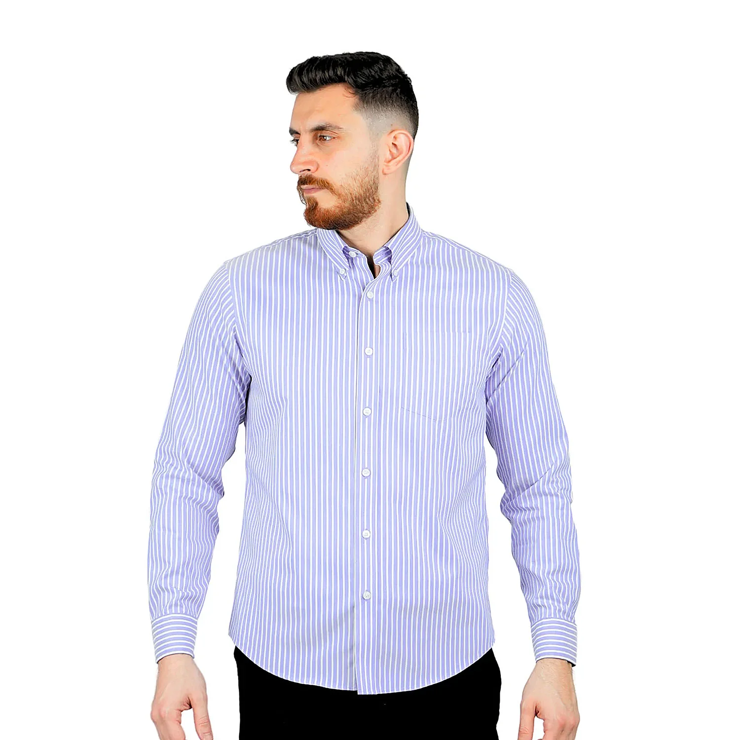 Giordano მამაკაცის გრძელმკლავიანი პერანგი