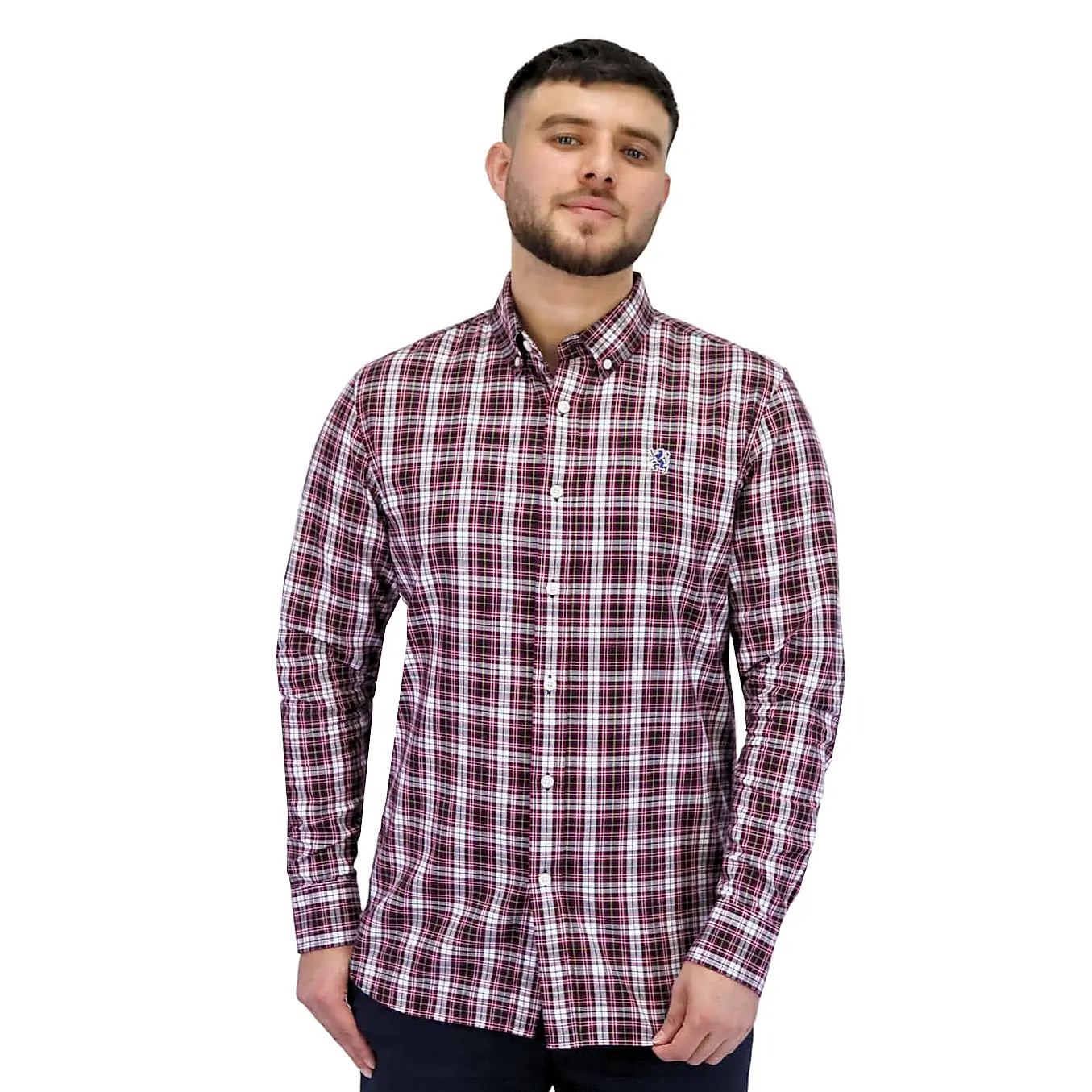 Giordano მამაკაცის გრძელმკლავიანი პერანგი
